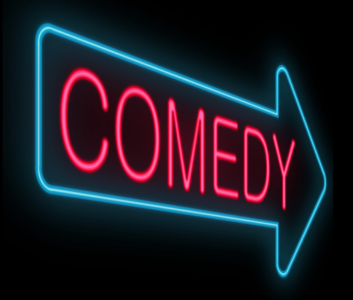Image result for comedy sign